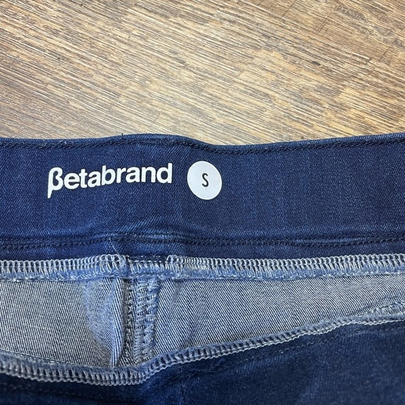 CLEARANCE Betabrand Crop Skinny Jeans Stretch‎ Womens Small Dark Denim Ankle Zip - Picture 2 of 10